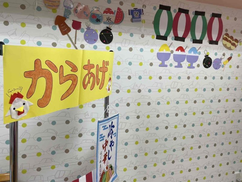 夏まつり準備中